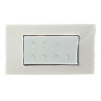 TOUCH 8 Port Modular WiFi Smart Switch Board [Size 4M][WHITE]